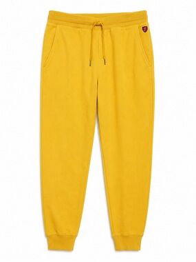 Arthur Beale Women's Yellow Fleece Jogger Sweatpants Size Large Lounge